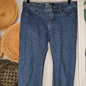 UO BDG Cigarette Pinstripes Skinny Jeans Zip Ankle
